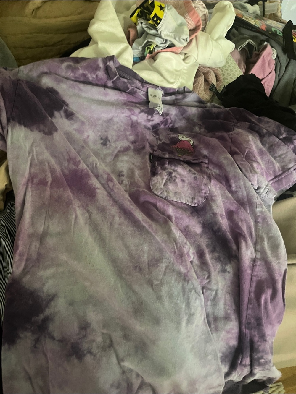 Ripndip Purple Tie-Dye Short Sleeve Tee